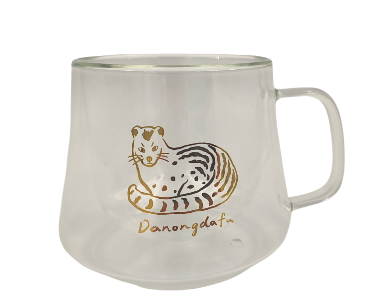 雙層玻璃杯-麝香貓