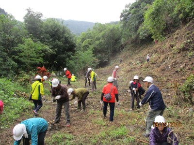 光復鄉社區志工踴躍參加花蓮林區管理處造林工作假期