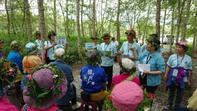 照片1-花蓮林區管理處為國內首例為社區銀髮族舉辦平地森林療癒活動