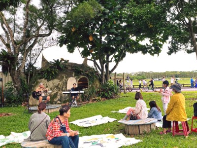 「大農大富蟻窩野餐日」除了提供野餐服務，主題日也規劃音樂表演等活動。